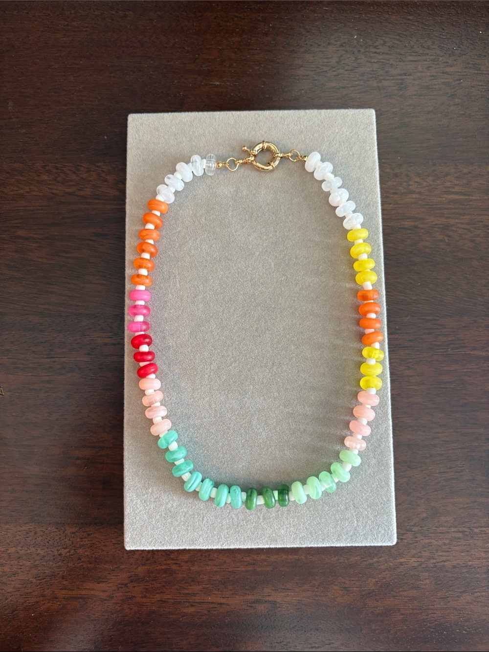 Colorful Multicolor Beaded Necklace - Women Jewelry - Picture 3 of 16